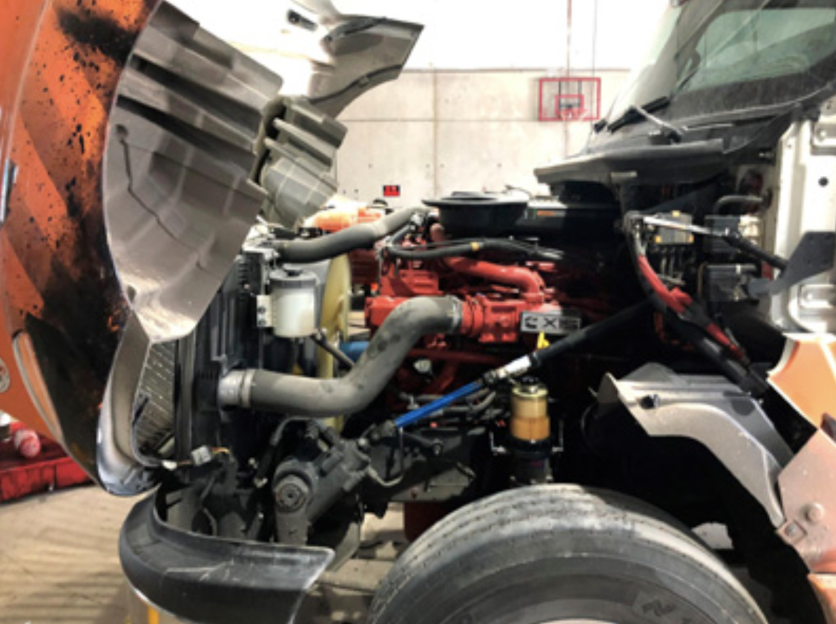 this image shows mobile truck engine repair in Woodland, CA